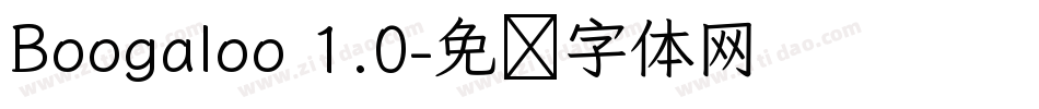 Boogaloo 1.0字体转换